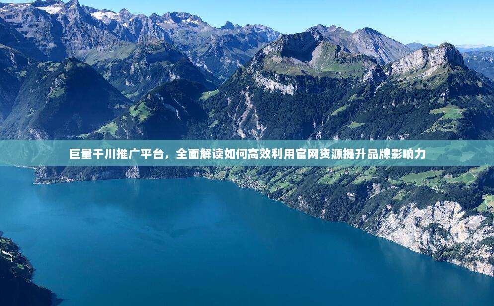 巨量千川推广平台，全面解读如何高效利用官网资源提升品牌影响力