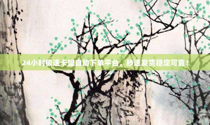24小时极速卡盟自助下单平台,秒速发货稳定可靠!